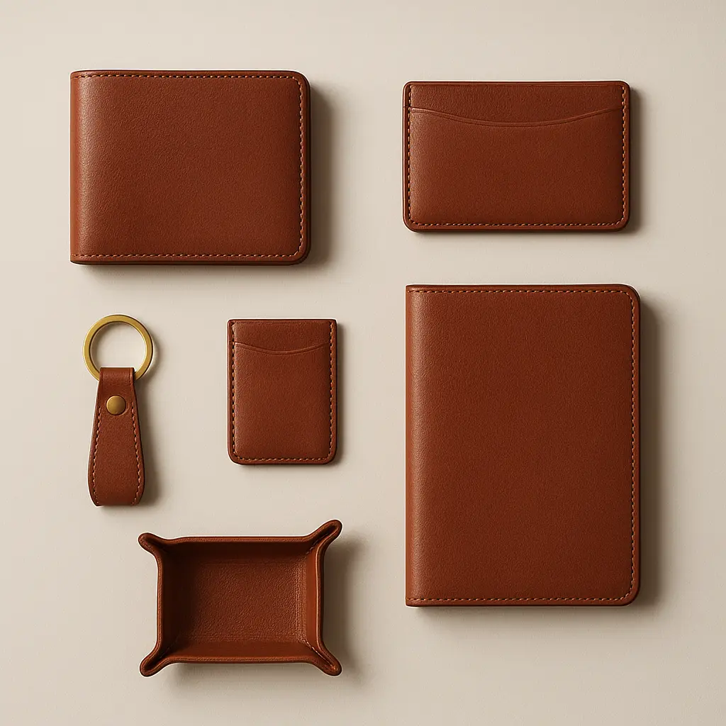 Handgemachtes Leder-Geschenkset